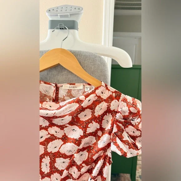 DOEN ALNA DRESS IN ROUGE FLEURS D'ANEMONE, new without tags, never worn. - Picture 12 of 16